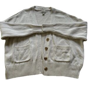 A New Day Women's Cozy Cardigan Sweater Button Up with Pockets Size M